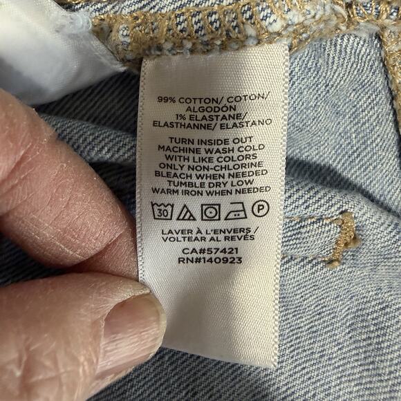 Ann Taylor Loft Jeans The Wide Leg Sz 6 Cropped High Rise Fishermancore Hippie - Picture 7 of 12